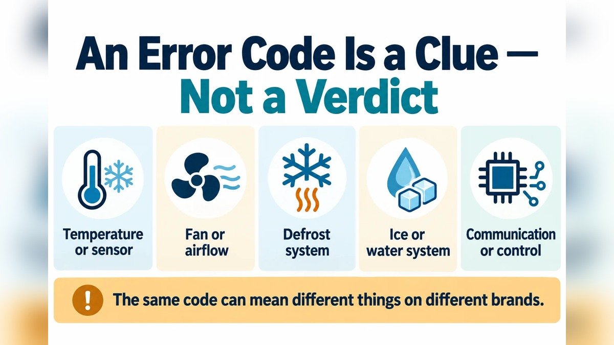 Refrigerator Error Codes by Brand and What They Mean