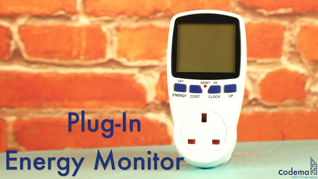UK plug-in energy monitor used to measure appliance electricity consumption and running cost